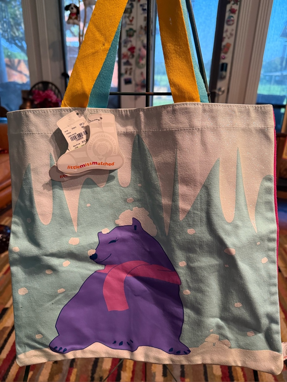 NWT Littlemissmatched Kid's Girl's Tote Bag (Polar Bear).